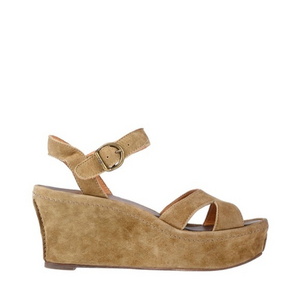 Fiorentini + Baker Moss Green Suede Platform‎ Sandals
